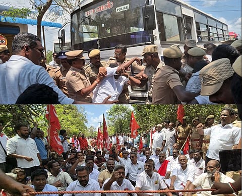 கடலூர் விவசாயிகள் போராட்டம்