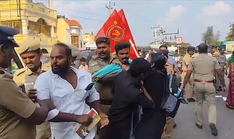 மருதமலையில் தமிழில் வழிபடக் கோரி பிரச்சாரம் செய்தவர்கள் கைது