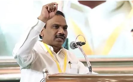 ‘திமுக கரை வேட்டி கட்டினால் பொட்டு வைக்காதீங்க!’ - ஆ.ராசா வைரல் பேச்சு