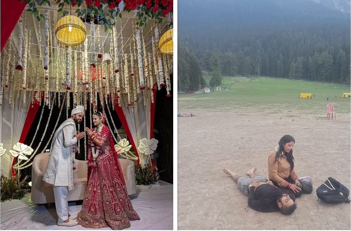 1 வாரம்கூட ஆகாத புது மாப்பிள்ளை... மனைவியின் கண் எதிரே காஷ்மீரில் பலியான கடற்படை அதிகாரி! 