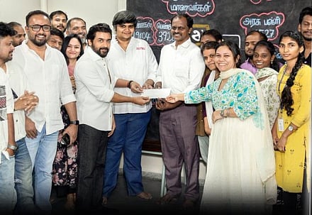 'ரெட்ரோ' லாபத்தில் ரூ. 10 கோடியை அகரம் அறக்கடைகளுக்கு கொடுத்த சூர்யா!