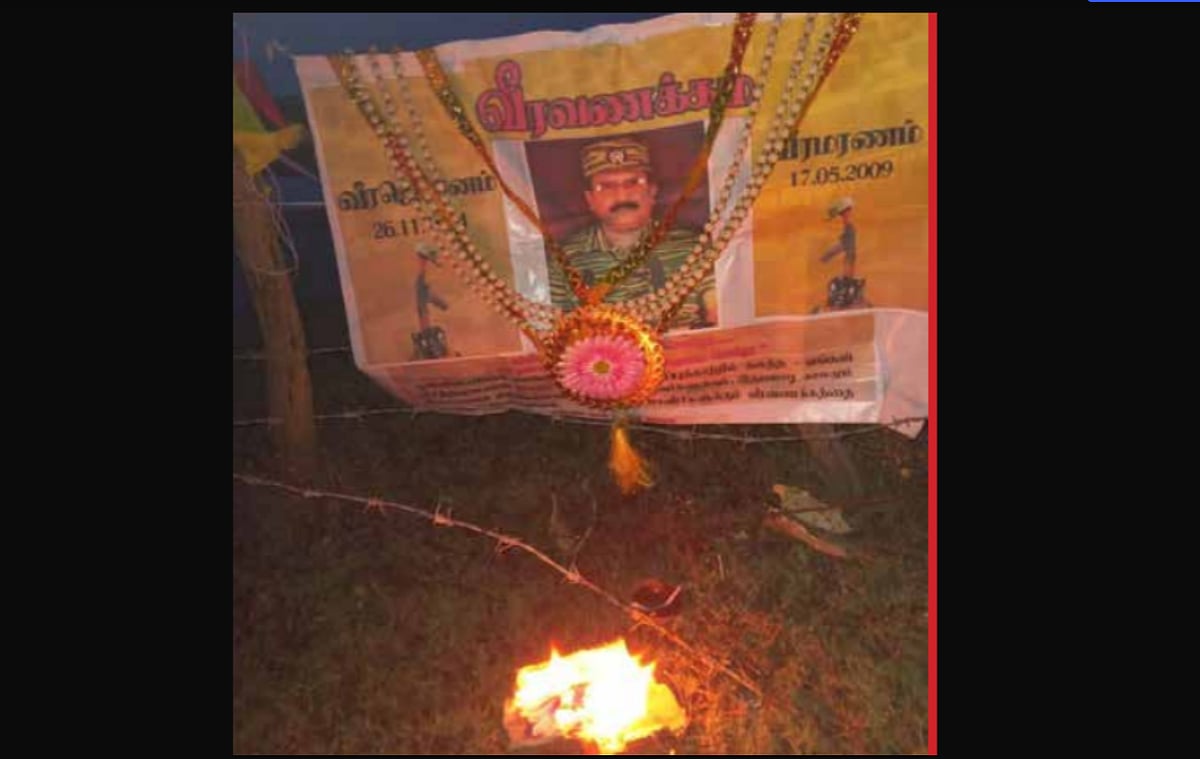 இறந்துபோன இடத்தில் பிரபாகரனுக்கு வீரவணக்கம்!