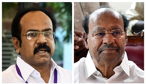 நிதியமைச்சர் தங்கம் தென்னரசு, பாமக நிறுவனர் ராமதாஸ்