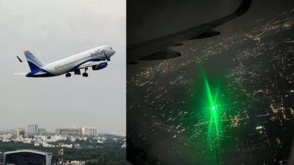 சென்னை வந்த விமானம் மீது லேசர் ஒளி.. சுதாரித்த விமானி.. பரபரப்பான ஏர்போர்ட்! 