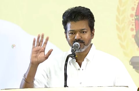 தவெக தலைவர் விஜய்