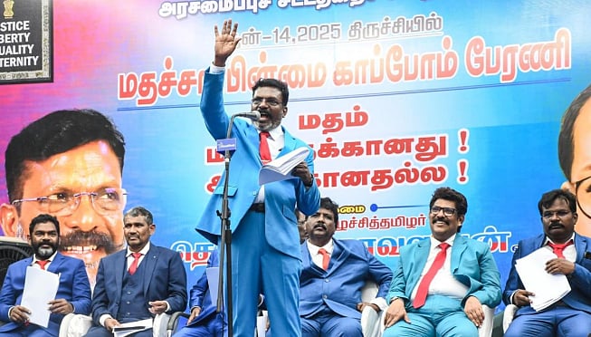 ‘தற்காலிக பயனுக்காக தவறான முடிவை எடுக்க மாட்டோம்’ - திருமா!
