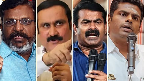 திருமாவளவன், அன்புமணி, சீமான், அண்ணாமலை