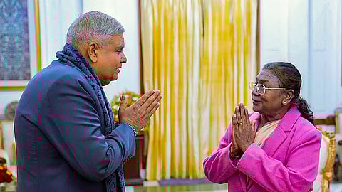 ஜக்தீப் தன்கர் - திரெளபதி முர்மு