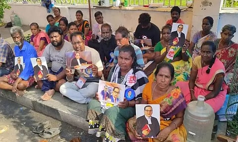தூய்மை பணியாளர்கள் போராட்டம்