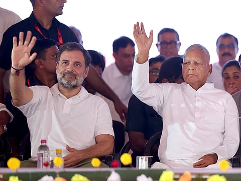 ராகுல் காந்தி - லல்லு பிரசாத் யாதவ்