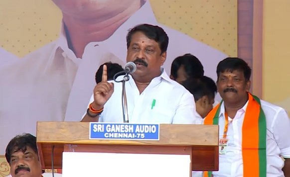 ஸ்டாலின் அண்ணாச்சி... வாக்குறுதி என்னாச்சி?- அமித்ஷா கூட்டத்தில் நயினார்