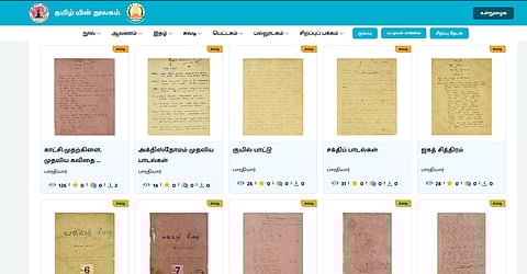 பாரதியின் கைப்பிரதிகள் மின்னூலகத்தில்