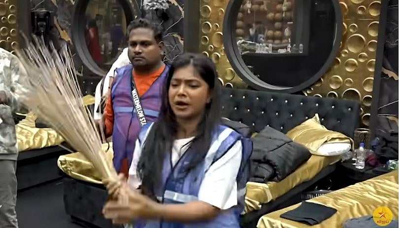 BIGGBOSSTAMIL9 DAY2: பிக்பாஸ் வீட்டில் பெண்களிடம்  குடுமிப்பிடி சண்டை…திரியை கொளுத்திய விஜே பார்வதி!