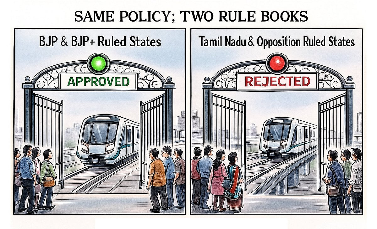 “NO METRO…பாஜக ஆளாத மாநிலங்களை பழிவாங்குவது கீழ்மையான போக்கு...!”