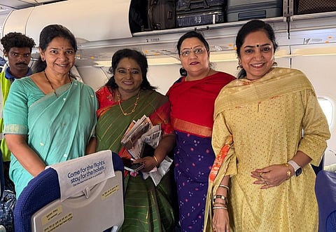 கனிமொழி, தமிழிசை சௌந்தரராஜன்,கனிமொழி என்.வி.என்.சோமு, தமிழச்சி தங்கபாண்டியன்  
 