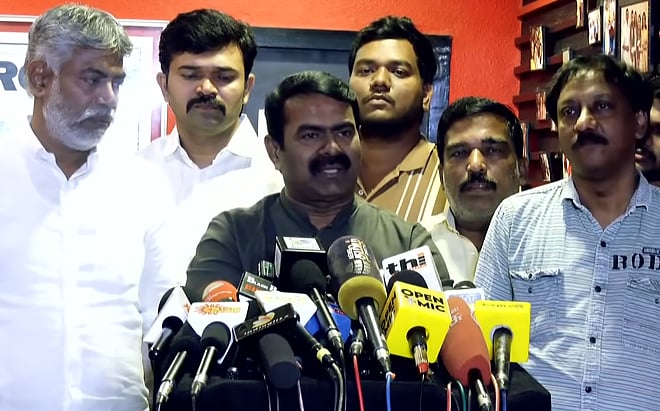 நான் தான் செழியன்… பராசக்தி பார்த்த பிறகு சீமான் பேட்டி!