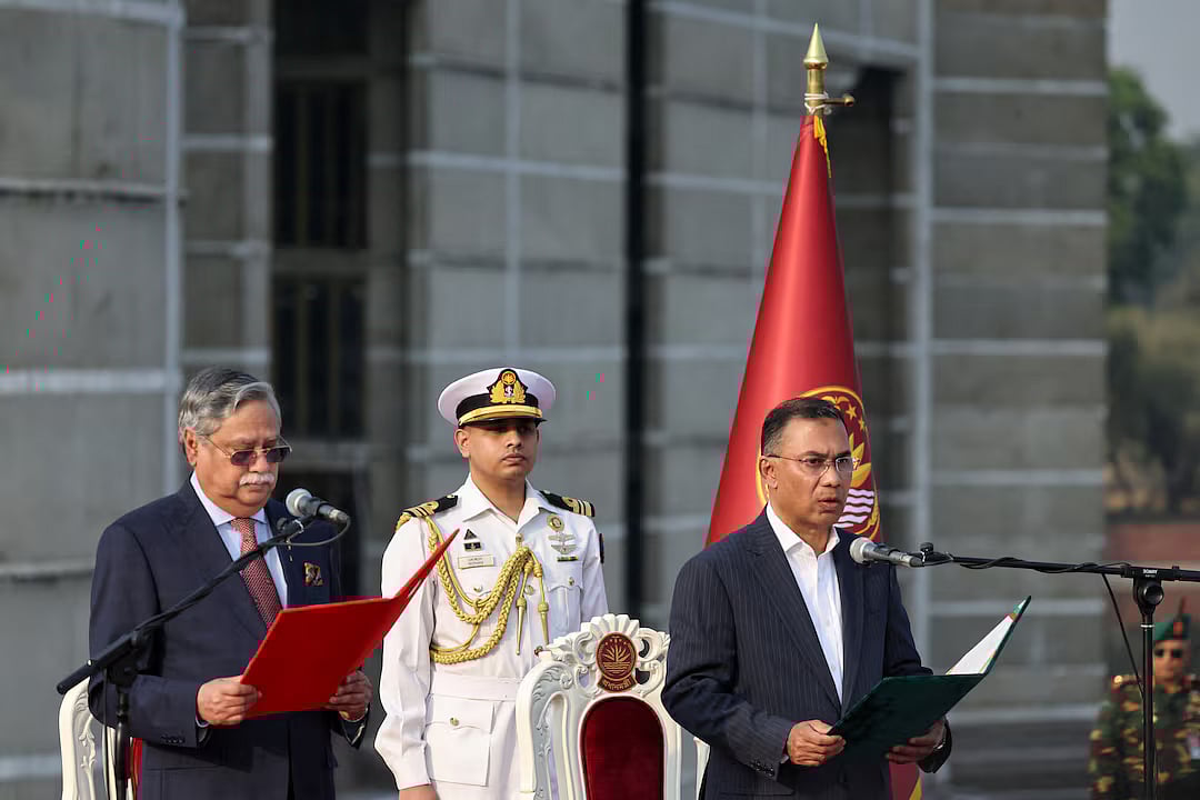 வங்கதேசத்தின் பிரதமராக பதவியேற்றார் தாரிக் ரகுமான்!