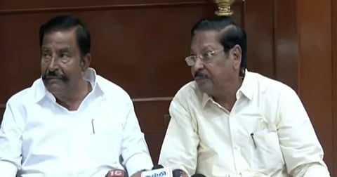 அமைச்சர் நேரு - ஆர்.எஸ்.பாரதி