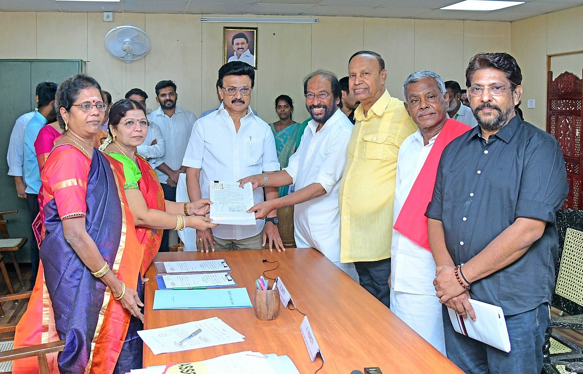 மாநிலங்களவை தேர்தல்: திமுக அணியின் 4 பேர் மனு தாக்கல்!