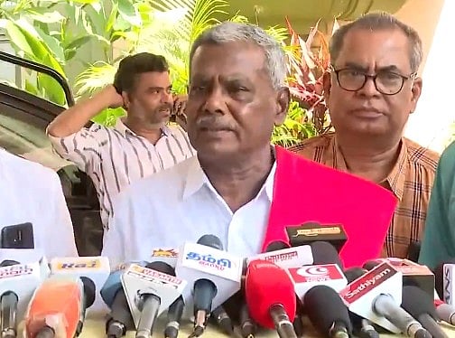 திமுக கூட்டணியை விட்டு செல்லமாட்டோம் - பெ. சண்முகம்