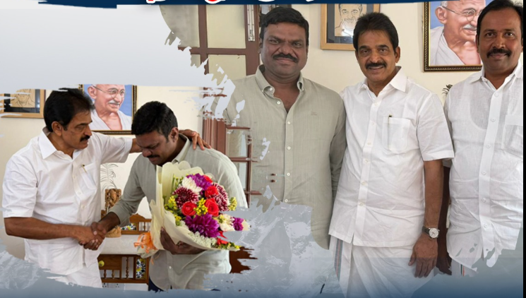 காங்கிரசில் சேர்ந்தார் ஜி.கே.மணியின் மகன் தமிழ்க்குமரன்!