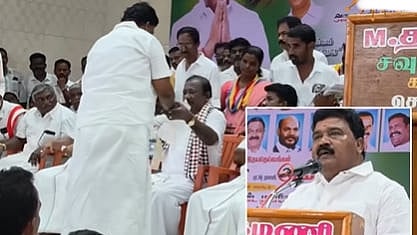 அதிமுக வேட்பாளர் அறிமுக கூட்டத்தில் ராஜினாமா கடிதம்... கண்ணீருடன் வெளியேறிய நிர்வாகி!