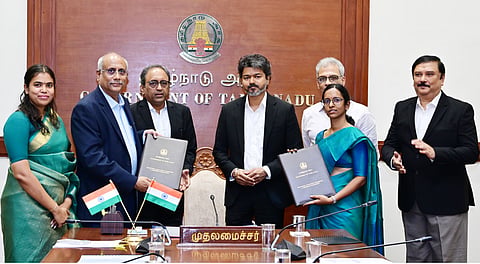 விஜய் அரசின் முதல் புரிந்துணர்வு ஒப்பந்தம்.. எல் அண்ட் டி-யுடன்!