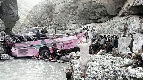 bus accident at Pakistan
