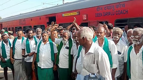 Farmers went for protest in delhi 