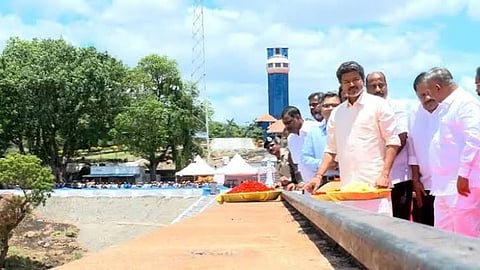 CM Vijay opened water at Mettur dam