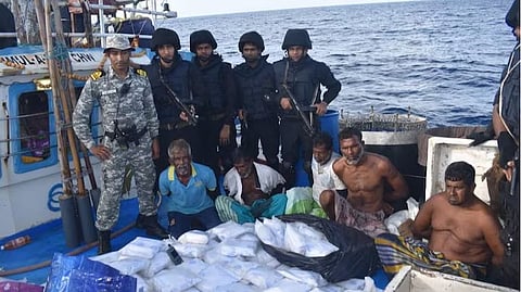 Indian coastal guard seized drugs 