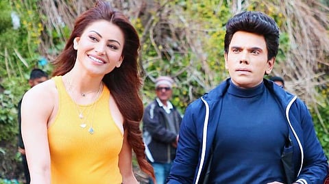 Urvashi Rautela with Legend Saravana