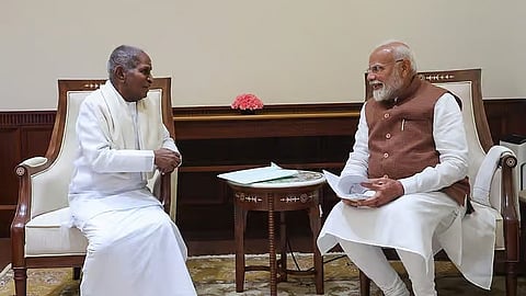 Illayaraja with PM Modi