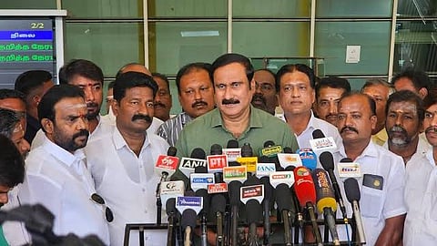 Anbumani at Coimbatore airport