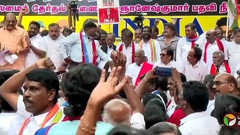 INDIA BLOC protest