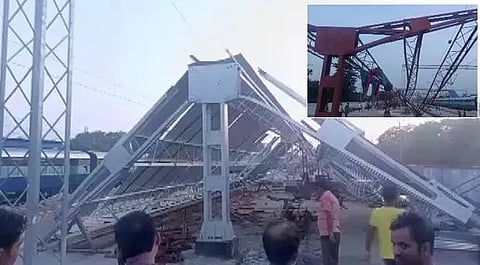 বঙাইগাঁও ৰেল ষ্টেচনত নিৰ্মাণাধীন চাদ খহি পৰাৰ ফলত ৮ জন আহত