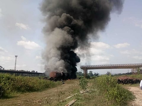 লামডিঙত ভয়াবহ অগ্নিকাণ্ড সংঘটিত