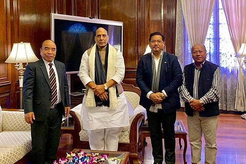 নাগৰিকত্ব সংশোধনী বিধেয়ক সন্দৰ্ভত ৰাজনাথ সিঙক সাক্ষাৎ মিজোৰাম আৰু মেঘালয়ৰ মুখ্যমন্ত্ৰীৰ
