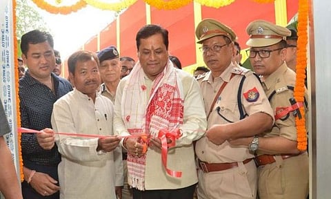 আগিয়া থানাৰ নৱ নিৰ্মিত ভৱন উদ্বোধনী অনুষ্ঠানত মুখ্যমন্ত্ৰী সৰ্বানন্দ সোণোৱাল