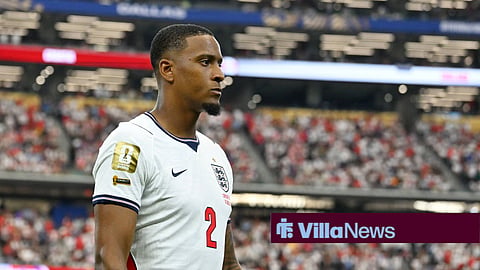 Ezri Konsa in action for England as they took on Croatia in their opening World Cup match.