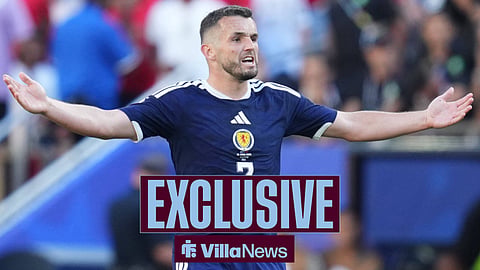 John McGinn looking annoyed playing for Scotland vs Morocco