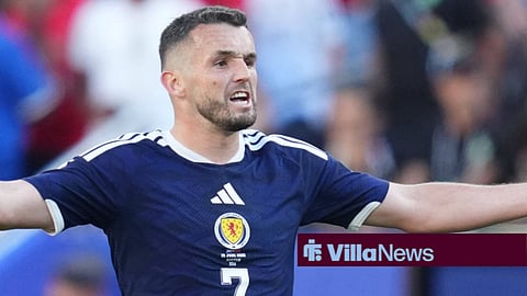John McGinn looking annoyed for Scotland