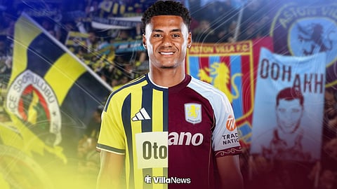 Ollie Watkins in an Aston Villa and Fenerbahce kit