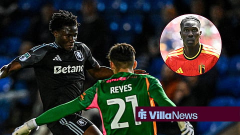 Mohamed Kone in action for Aston Villa academy, Amadou Onana on Belgium duty