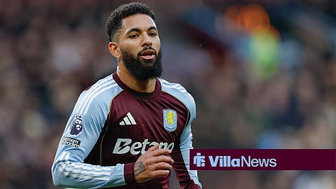Douglas Luiz playing for Aston Villa