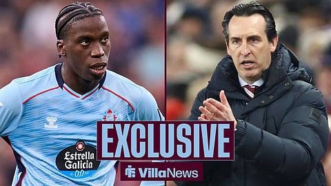 Ilaix Moriba in action for Celta Vigo and Aston Villa manager Unai Emery