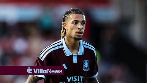 Luka Lynch in action for Aston Villa