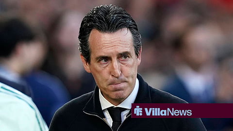 Unai Emery looking worried