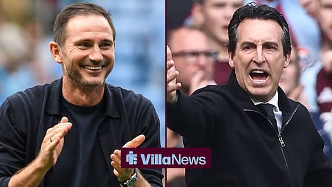 Coventry City manager Frank Lampard and Aston Villa manager Unai Emery