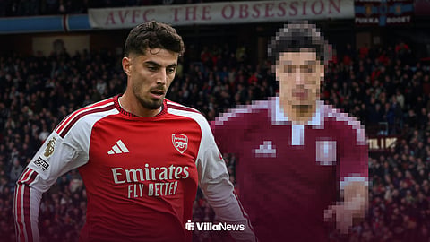 Kai Havertz playing for Arsenal and Ibrahim Maza in an Aston Villa shirt